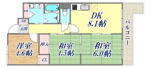 パセオ伊丹の物件間取画像